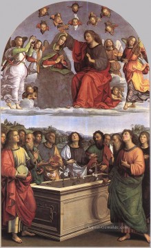Die Krönung der Jungfrau Oddi Altar Renaissance Meister Raphael Ölgemälde